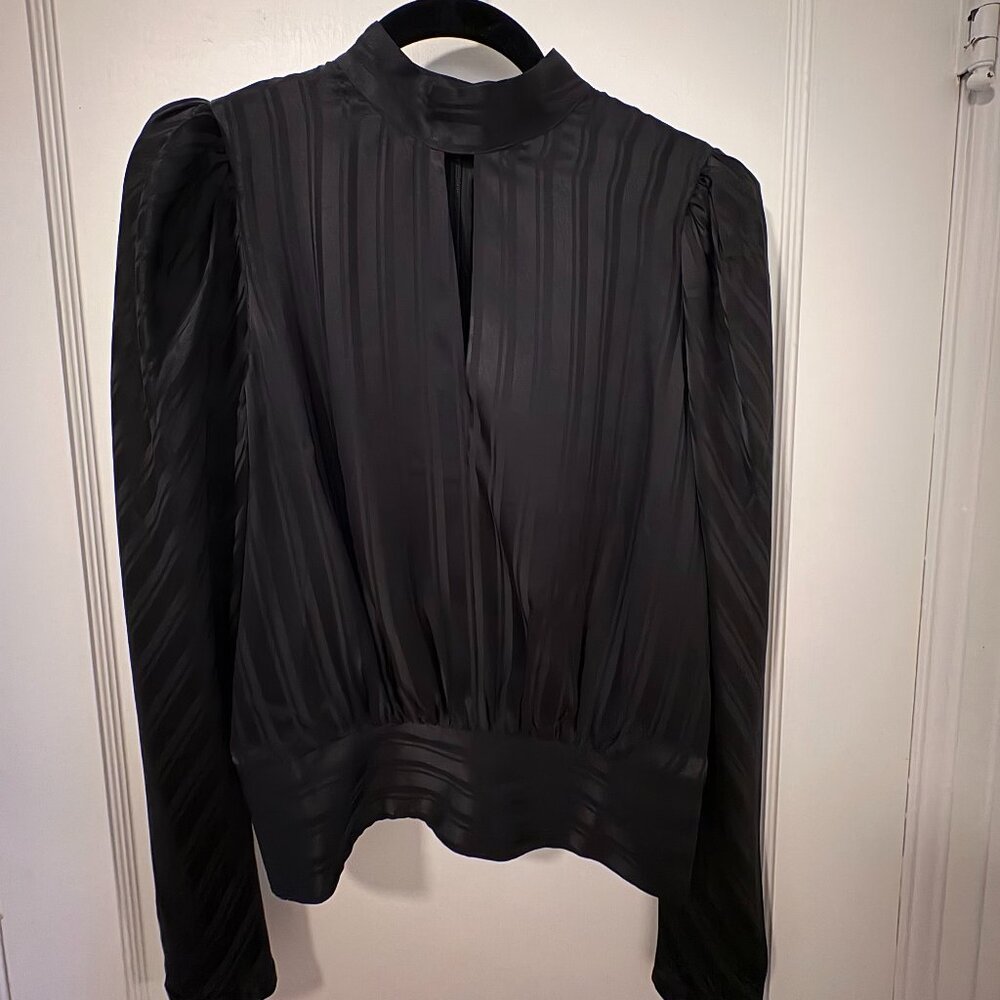 FRAME black blouse in size small